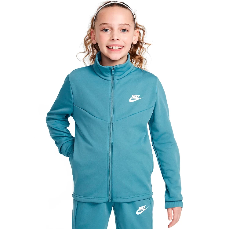 Costum Sportiv Nike K NSW TRACKSUIT POLY FZ HBR XS Albastru deschis Femei photo 4